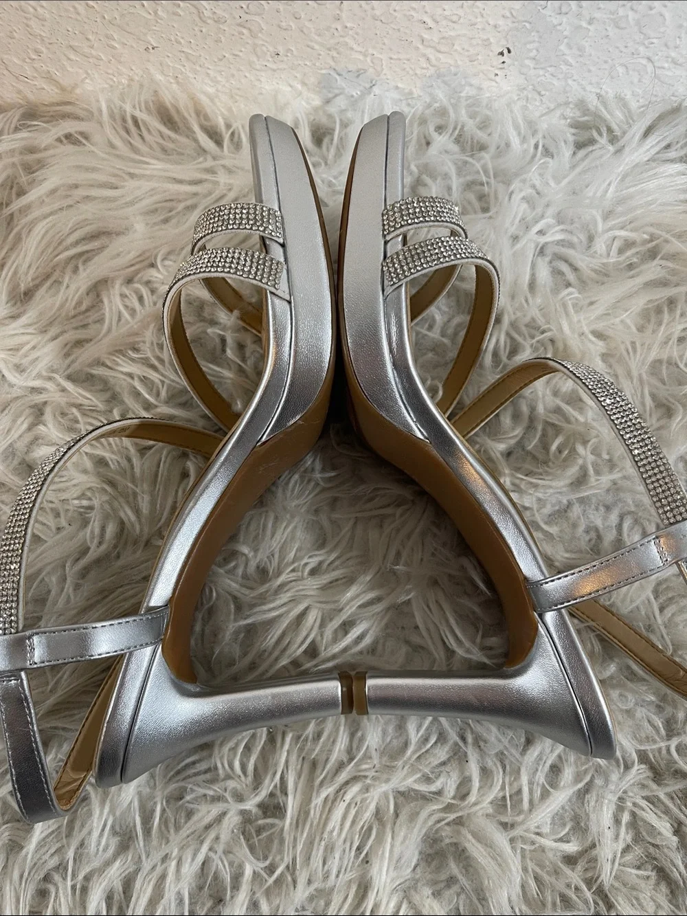 Naturalizer Brenta 2 Slingback Strappy Dress Heels Rhinestone Size 11 NEW